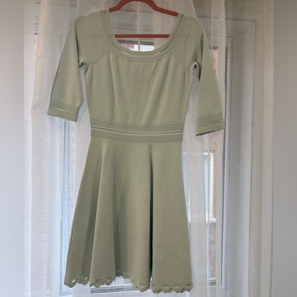 Eggshell Blue Sweater Dress - Picture 1 of 3